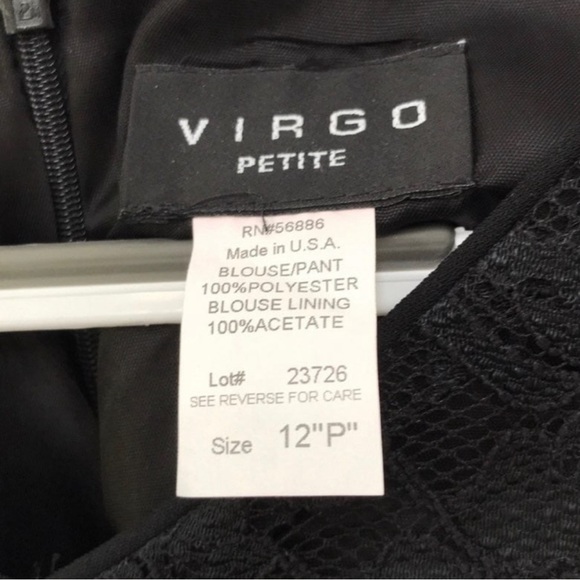 Lace V-Neck Top Size 12P NWT - Picture 3 of 5